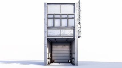 Lift, object photograph, isolated white background. Elevator