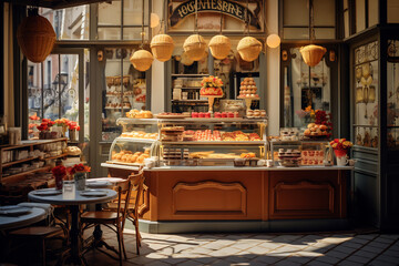 Decadent Delights: A French Patisserie's Display