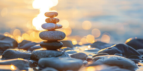 Obraz premium zen stones in water