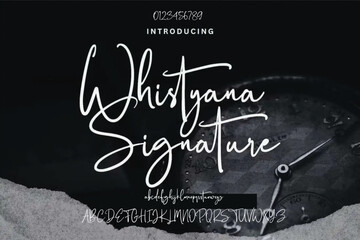 Font Handwritten Signature Brush Font Type Font lettering handwritten