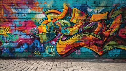 Urban Expressions: Vibrant Graffiti Art on City Walls