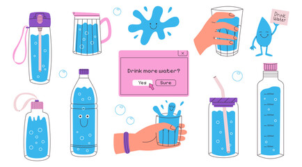 Concept drink more water