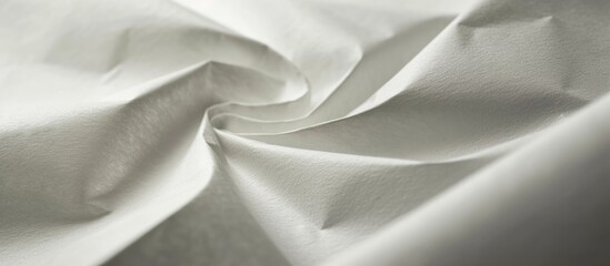 Obraz premium A detailed, up-close look at the texture and pattern of a white fabric.