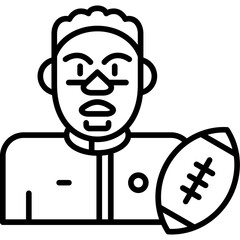 Rugby Player Icon