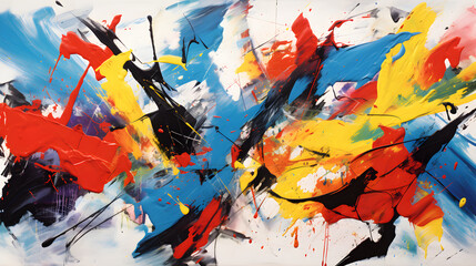 Interplay of Emotions: Dynamic Abstraction in Fiery Hues