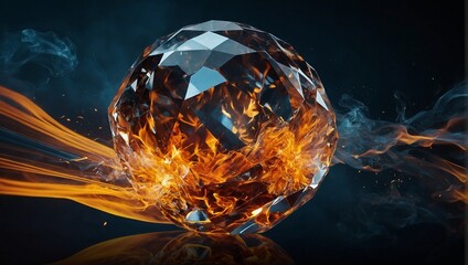  Digital photo that captures the essence of fire in all its dynamic and mesmerizing glory.