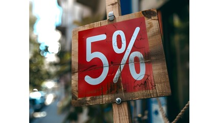 Discount Percent Sale Sign
