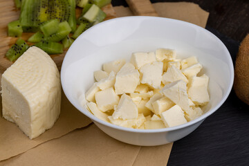 making milk curd from whole milk