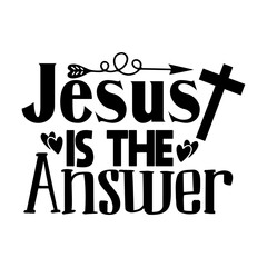 Jesus is the Answer Svg