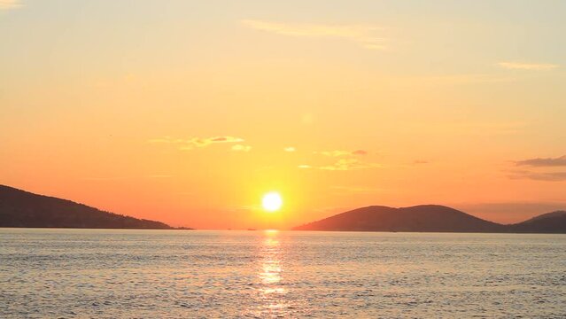 Adalar, Istanbul. Islands at Sunset. 
