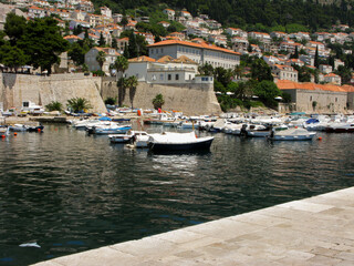 Fototapeta na wymiar Dubrovnik Old Town Harbor, Croatia