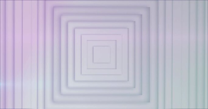 Animation of white squares moving over light trail