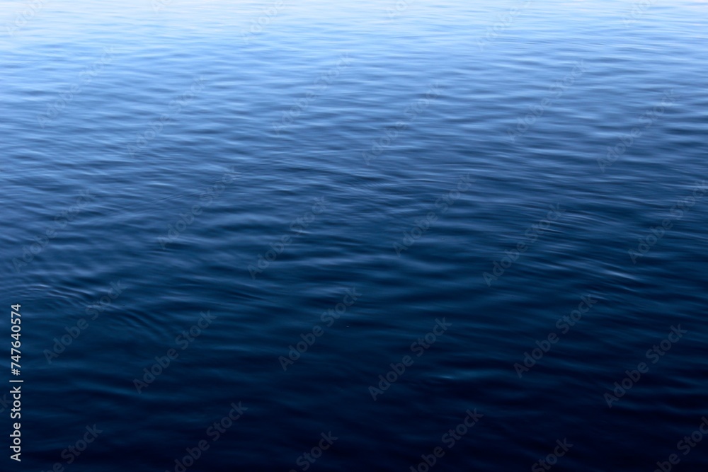 Wall mural blue water surface