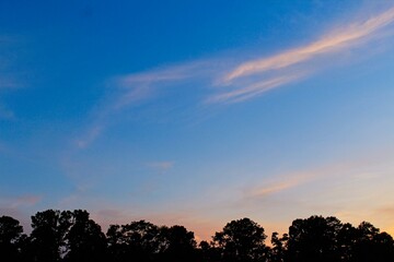 Fototapeta na wymiar sky at dusk