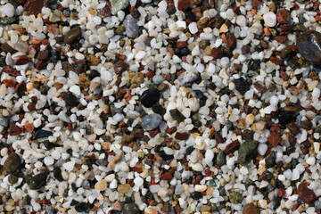 colorful stones on the beach