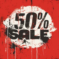 Simple Vector Style Graphic "50% Sale"