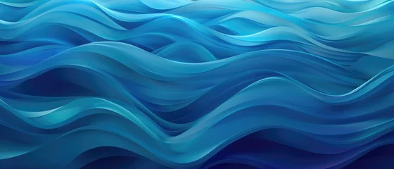Foto op Plexiglas Blue waves texture background © Yuridabi