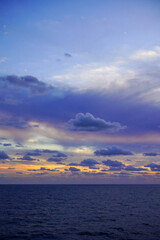 sunset over the ocean