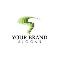 s aurora abstrac for logo vector design