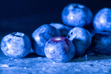 close up of blueberries