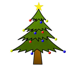 christmas tree illustration