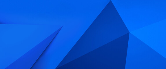Abstract blue background with triangles.
