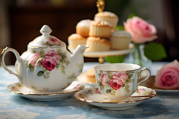 Quintessential British tradition: An Aesthetic Afternoon Tea Experience on a Radiant Day