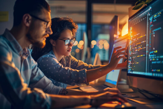 Developing programmer Team Development Website design.