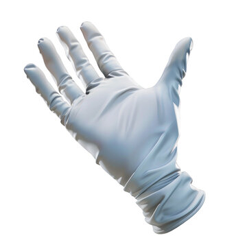 Hand Wrapped Around a White Glove