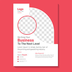 Business conference flyer template or online live webinar and corporate Business flyer, leaflet, poster layout, Business Brochure template design