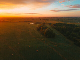 aerial vew of the geen field stack