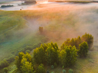 view of the landscape from above