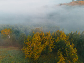 view of the landscape from above