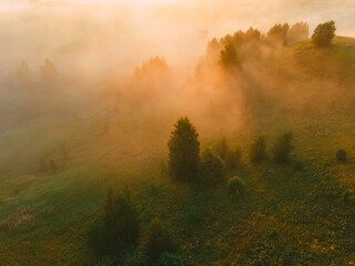 view of the landscape from above