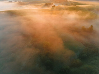 view of the landscape from above