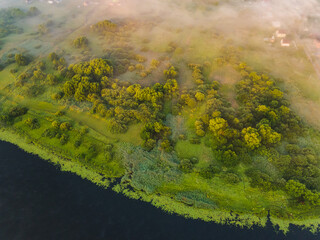 view of the landscape from above