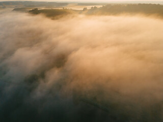 aerial view of the landscape