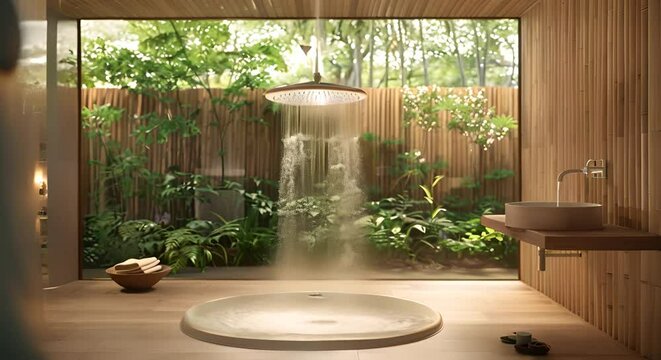 Garnish est vapor sheens of cherry bamboo showers