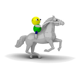 3d person puppet with a sword