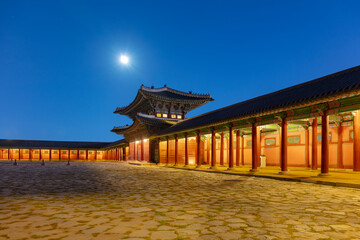  Gyeongbokgung Palace at night in Seoul South Korea