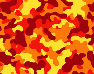 Camuflagem diferente. Camuflagem vermelha. Camuflagem exercito © Cristian
