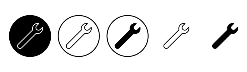 Wrench icon set. repair icon vector. tools icon vector