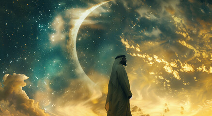 Arab sheikh prayer