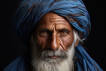 portrait of an older man of the sikh religion