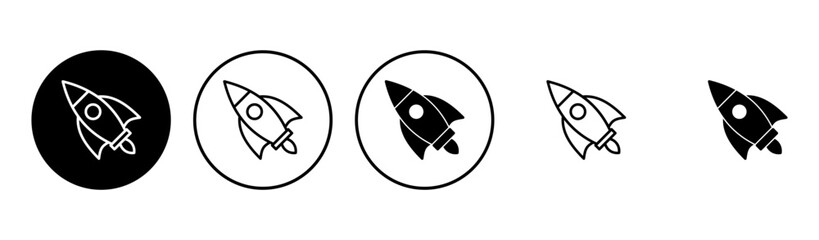 Rocket icon set. Startup icon vector.