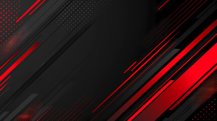 Abstract Red and Black Dynamic Lines Background. For website, header, background, website - obrazy, fototapety, plakaty