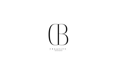 Alphabet letters Initials Monogram logo DB BD D B