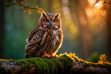 Winged Wisdom: Charming Owls in Their Natural Environment