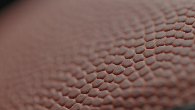 Dramatic, cinematic macro texture shots of a basketball