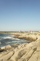 lighthouse on the coast of the sea